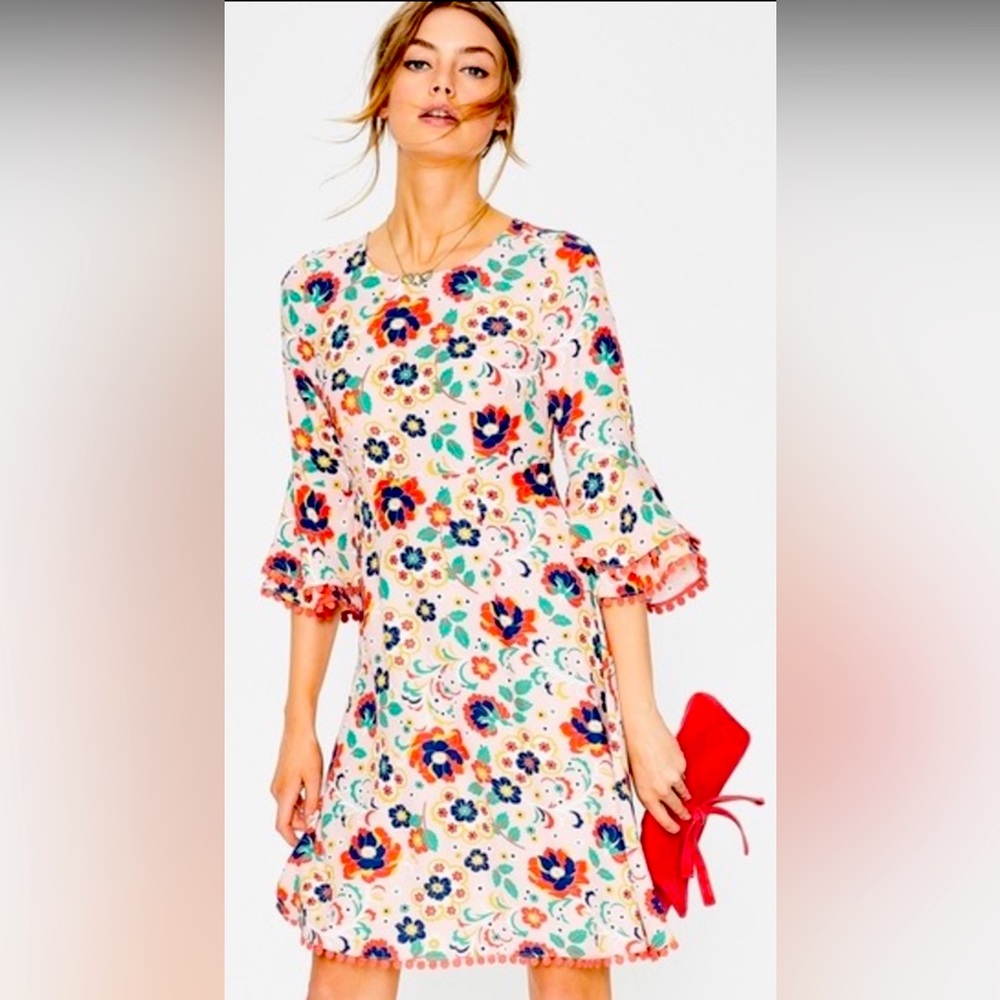 Boden Floral Midi Dress - Multicolor - Picture 2 of 8